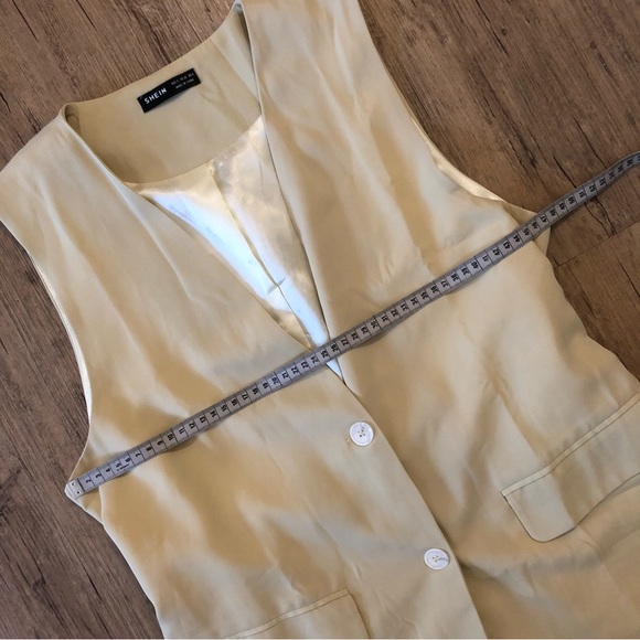 ✨2/10$ Light yellow beige vest - sleeveless - Picture 5 of 6